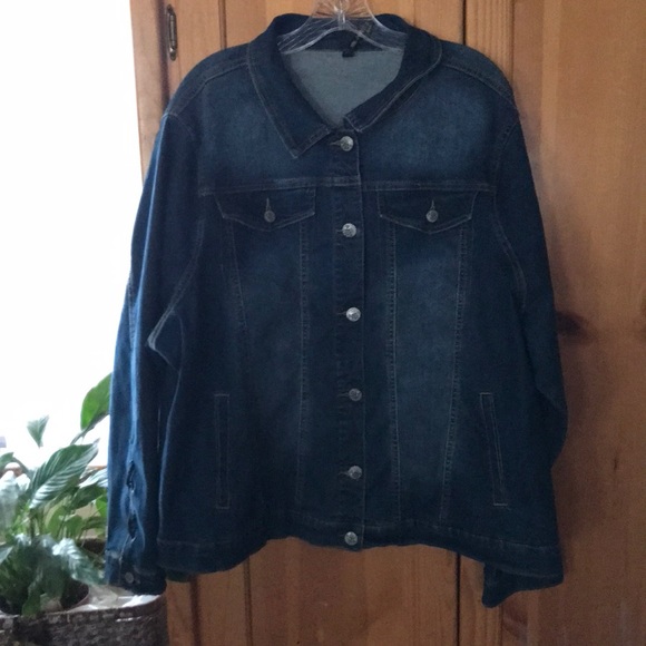 Designer Diverso Size 3X 4-Pockets Button Down Jacket Black w/crisscross ties - Picture 2 of 15